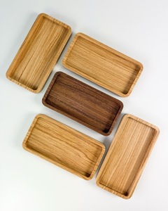 Plateau de service en bois artisanal, durable, facile à nettoyer, finition naturelle, pour la restauration, service alimentaire pour hôtel, restaurant - Product Image 6