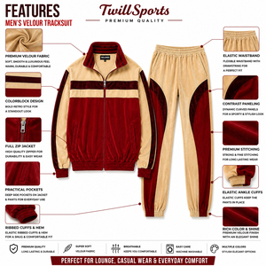 Customization Fashion Zip up Tracksuit Stacked Line Design Joggers Set Men <b>Velour</b> <b>Sweatshirt</b> and Sweatpants Suit for Man - Product Image 5