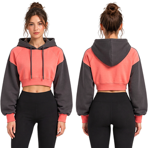 Fabricante de sudaderas cortas para mujer, proveedor mayorista de ropa con capucha personalizada, ropa de marca privada para marcas - Product Image 3