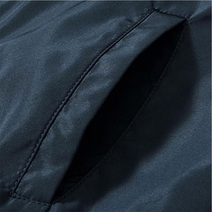 Unisex <b>Warm</b> Full Zip Bomber <b>Jacket</b> Fall Winter Windproof Thick Puffer Patchwork Canvas Front Logo - Product Image 4