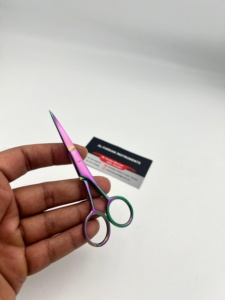 Rainbow-Multi Color Professional Hair <b>Extensions</b> Use Mini Cutting Scissors Surgical Grade Stainless Steel with Custom Logo - Product Image 3