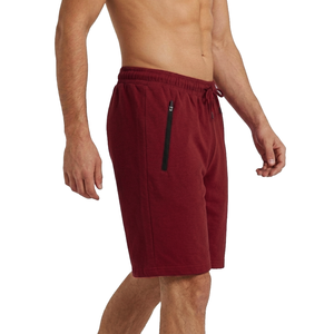 Shorts de sport décontractés pour hommes avec logo personnalisé, en coton écologique, séchage rapide, respirants, avec cordon de serrage et taille élastique - Product Image 5