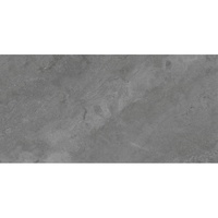 Carreaux de parement modernes en faïence, résistants à l'usure, effet pierre émaillée, finition brillante, grand format, gris foncé, pour hall, villa, centre commercial