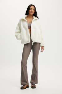 Chaqueta Sherpa Oversize para Mujer, Chaqueta Cálida de Forro Polar para Invierno, Chaqueta Casual con Media Cremallera, Ropa Exterior de Moda Personalizada OEM al por Mayor - Product Image 6