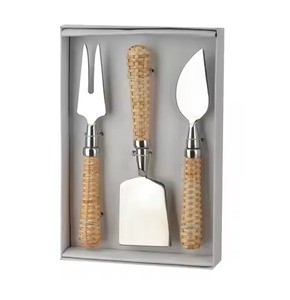 <b>Cheese</b> <b>Knife</b> <b>Set</b> Stainless Steel Blades Green Resin Handles Durable <b>Cheese</b> Tools for Serving - Product Image 4