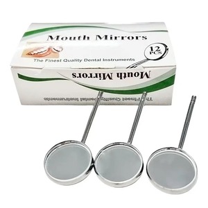 12 Espejos Dentales Manuales de Acero Inoxidable con Reflector Intraoral y Agarre Ergonómico para Odontología - Product Image 2