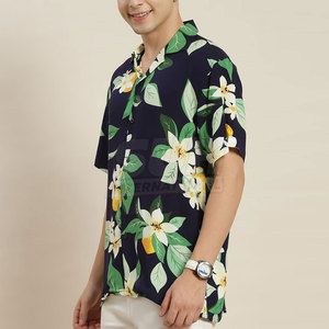 เสื้อชายหาดผู้ชายคุณภาพสูง น้ำหนักเบา ระบายอากาศได้ดี ปรับแต่งได้ แห้งเร็ว ผลิตจากผ้าฝ้าย เป็นมิตรกับสิ่งแวดล้อม แขนสั้น สำหรับฤดูร้อน - Product Image 4
