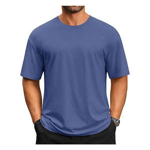 Camiseta Extra Grande para Hombre, 100% Algodón, OEM/ODM, Impresión de Logotipo Personalizado, Transpirable, Ligera, de Alta Calidad, con Serigrafía - Product Image 6