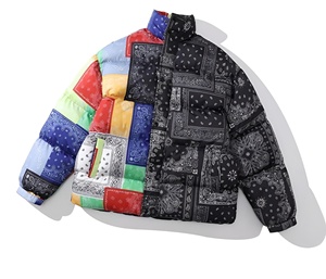 Chaqueta de invierno para hombre, chaqueta cortavientos con cuello alto, chaqueta informal de plumón para hombre, chaqueta con cremallera de corte regular. - Product Image 1