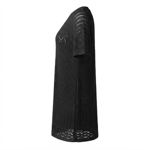 Tunique de plage élégante pour femme, manches courtes, transparente, tenue décontractée d'été, 100 % polyester, séchage rapide, vente en gros - Product Image 2
