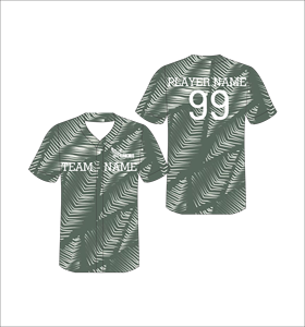 Custom Olive Green Abstract Sublimation Baseball Jersey Mens Button Up Team Uniform Moisture Wicking <b>Athletic</b> Shirt - Product Image 1