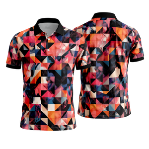 Tela de Punto de Poliéster/Algodón Antiarrugas con Estampado Geométrico para Hombre, para Camisetas, Ropa Urbana Premium - Product Image 2