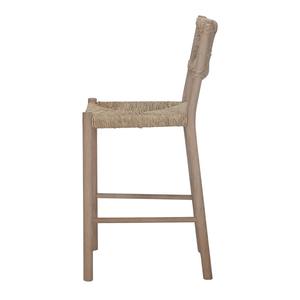 Tabouret de bar en rotin tissé à la main de qualité supérieure avec dossier circulaire et structure naturelle pour café, bar, comptoir de cuisine - Product Image 3