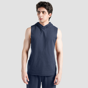 Débardeurs légers pour hommes, style sport, décontractés, élégants, col rond, sans manches, t-shirt décontracté, gilet musculaire - Product Image 3