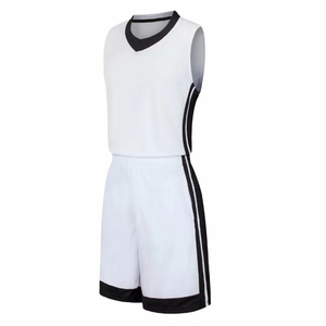 Uniformes de basket-ball personnalisés Sibrin en gros |   Maillots et shorts d'équipe avec logo, nom et numéro |   Ensemble de basket-ball réversible sublimé USA - Product Image 1