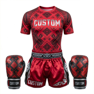 Pantalones Cortos de Compresión Personalizados para Hombre, para BJJ, Boxeo, MMA, Muay Thai, con Estampado Digital, Transpirables, de Spandex/Poliéster - Product Image 3