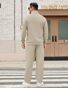 Conjunto Deportivo de 2 Piezas para Hombre, Estilo Hip Hop, Bordado, Sudadera con Cierre de Cremallera y Pantalones Anchos - Product Image 3