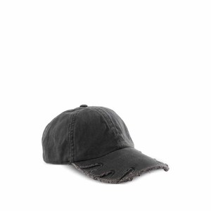 Distressed Denim Baseball Cap Unisex 6-Panel Vintage Casual Hat Adjustable Back Closure Solid Color Spring Summer Wear - Product Image 4