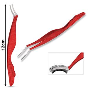 Nuevas pinzas de extensión de pestañas de acero sostenible únicas, diseño personalizado que garantiza precisión y comodidad durante el uso - Product Image 4