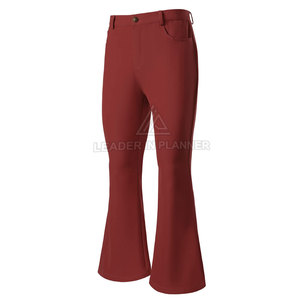 Pantalones acampanados de marca privada para hombre, a la venta en línea, diferentes colores, pantalones acampanados lavados para hombre, pantalones acampanados con múltiples bolsillos - Product Image 2