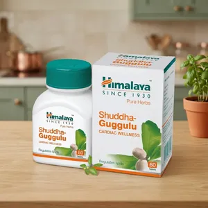 Tabletas Shuddha Guggulu de Gran Calidad, 60 Unidades, Suplemento Herbal Natural Premium para el Bienestar Diario, Cuidado Ayurvédico - Product Image 1