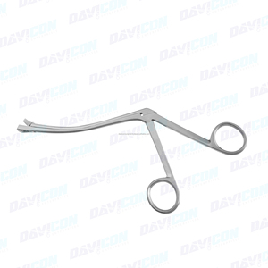 MELTZER Manual Adenoid Punch with Curved Shank and Triangular Jaw Stainless Steel 8mm <b>Bite</b> 5 5/16in - Product Image 3