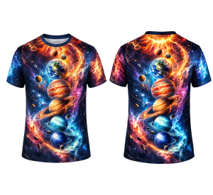 Camiseta de Poliéster Ligera y Duradera de Manga Corta con Cuello Redondo, Sublimación Personalizada Lista para Imprimir, 210g, para Promoción - Product Image 1