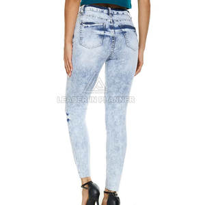 Pantalones Vaqueros de Mujer de Diseño Nuevo y Personalizado, de Alta Calidad, Color Sólido, Cómodos - Product Image 2
