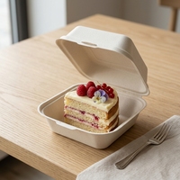 Boîte d'emballage alimentaire jetable pour gâteaux, pâtisseries et desserts, idéale pour les boulangeries à emporter