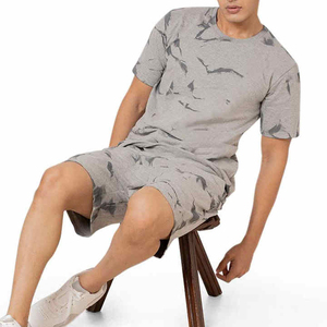 Conjunto de verano de dos piezas para hombre, chándal informal con camiseta de manga corta y pantalones cortos, conjunto deportivo para hombre. - Product Image 5