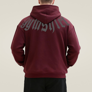 Sweat-shirt à capuche zippé pour homme, couleur vert-bleu, coupe classique, en polaire, décontracté, pour l'automne, avec imprimé lettres sur le devant et poche intégrée - Product Image 4