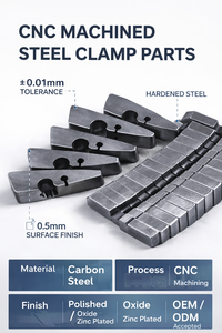 Pièces de serrage en acier usinées CNC de haute précision sur mesure, fabrication OEM pour usage industriel - Product Image 3