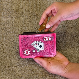 2026 Wholesale New Arrival Venus LeathersWere Women's Floral Decorated Hand Tooling Genuine Leather <b>RFID</b> Blocking <b>Wallet</b> - Product Image 2