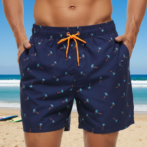 Short de bain sport décontracté pour homme 2026, taille mi-haute élastique, en Spandex/Polyester, séchage rapide, anti-plis, pour la gym et la plage, couleur unie - Product Image 2