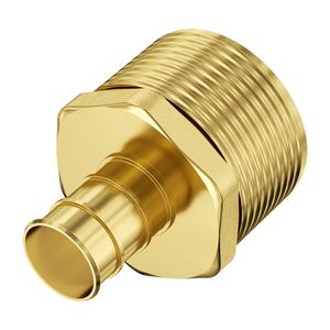 25 raccordi per tubi in ottone da 1/2 pollice, tipo a morsetto, filettatura esterna 1/2 NPT per condotti dell'aria e scarichi, connettore durevole e versatile - Product Image 1