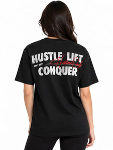 Camisetas de Mujer Cómodas y Suaves para Verano, Cuello Redondo, Transpirables, con Estampado de Grafiti, Talla Grande, de Algodón, Estilo Urbano - Product Image 5