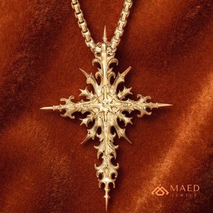Collier pendentif croix en moissanite plaqué or pour homme et femme, bijoux de mode urbaine hip-hop pour mariage - Product Image 3
