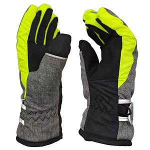 Gants de ski d'hiver imperméables à haute visibilité, doublés de polaire thermique, coupe-vent, mitaines de snowboard pour les sports de plein air et le travail - Product Image 4