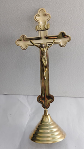 Estatua de la Cruz de Jesucristo, Crucifijo Cristiano Religioso, Figura de Latón Decorativa para el Hogar, Iglesia, Altar, Exterior, Ecológica, para Colgar - Product Image 2