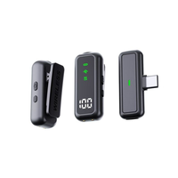 Microphone sans fil dynamique Lavalier portable omnidirectionnel avec réduction de bruit et connecteur Type C pour téléphones mobiles