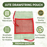 Sac en jute écologique personnalisé avec logo, sac à cordon biodégradable, imprimé en sérigraphie, emballage pour fruits, cadeaux, épices