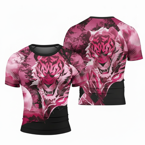 Sportswear Customized Design <b>Compression</b> <b>Shirt</b> Short Sleeve Rash Guard Custom Fitness Gym MMA Surfing Training T <b>Shirts</b> For <b>Men</b> - Product Image 6