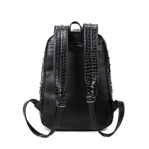 Fashionable Embossed <b>Wolf</b> Travel PU Leather Laptop Backbags Animal 3d <b>Backpack</b> - Product Image 4