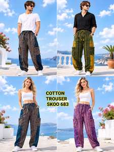 Pantalones de Moda de Invierno, Corte Regular, Cintura Elástica, Estilo Vintage, 100% Algodón Lavado, Talla Única, para Estar en Casa o Salir a la Calle - Product Image 6