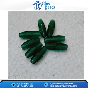 Perles facettées vertes russes de qualité supérieure, forme de baril allongée, perles décoratives pour la fabrication de bijoux, fournitures en gros - Product Image 6