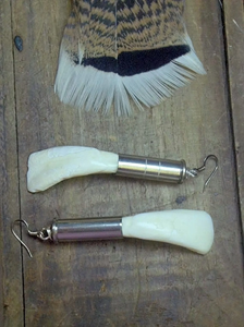 Eco-Friendly Bone <b>Earrings</b> Handmade Craft - Product Image 5