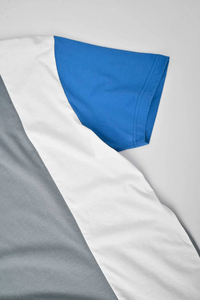 T-shirt '' SOSH 4 '' pour homme, col rond surdimensionné avec empiècements contrastés - Product Image 3