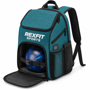 Sac de transport pour équipement de bowling personnalisé, résistant à l'eau, avec base durable, poche pour chaussures, prêt pour le voyage et le rangement pour l'entraînement - Product Image 3