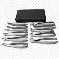 Ensemble de 10 pinces d'extraction dentaire de qualité supérieure, pinces d'extraction dentaire en acier inoxydable, instruments chirurgicaux dentaires