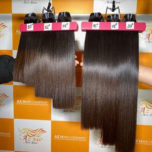 Extensiones de cabello humano virgen de trama alineada con cutícula cruda estirada doble vendedores de cabello humano natural 100% recto de grado 12A - Product Image 2